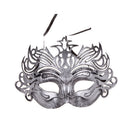 Men Masquerade Ball Mask Carnival Stag Party Retro Venetian Eye Mask Silver4