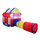 2 In1 Portable Kids Children Playhouse Indoor Outdoor Pop Up Tent Tunnel Set