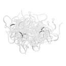 100 Pieces Round Ball Ear Hook White K Plated Earring Flattening Line French Earring Hooks Jewelry Fittings Findings