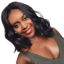Newly Womens Synthetic Curly Wig Hair Black Middle Daily Beauty Parites Heat Resistant 38cm
