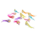 12pcs Bird Realistic Feathered Artificial Craft Animal Home Garden Decor Gift