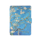 Flower Pattern Ultra Slim Magnetic PU Leather Smart Cover Case for Amazon Kindle Paperwhite 1/2/3