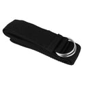 180cm Yoga Stretch Belt Fitness Exercise Training Strap Belt - Black