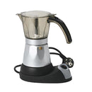 EU Plug Electric Coffee Maker Expresso Machine Italian Moka Stovetop 300ml