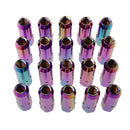 20 Pieces Universal M12x1.25MM Color Car Wheel Rim Aluminum Lug Nuts 60mm Long
