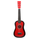 Mini Acoustic Wooden Guitar Red 23 Inch Portable for Kids & Student Beginner