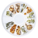 Fashion Multi Shape 3D Nail Art DIY Glitter Decoration Stickers Half-Solid Rivet Shaped