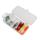Mixed Fishing Lures Kit Jig Head Hooks Sequin Baits Curly Tail Lures Set