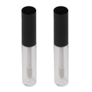 4ml Acrylic Protable Empty Clear Lip Gloss Tube DIY Makeup Lip Balm Tubes Bottle Container Pack of 2 Clear