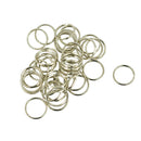 25mm Steel Nickel Polishe double Loop Split Key Rings Jewerly Making Findings 50 Pieces