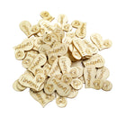 50 Pieces 28mm Natural Wood Wedding Decoration Wooden Love Heart Shapes for Weddings Plaques Art Craft Embellishment Sewing Decor Buttons