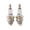 2 Pieces Engine Standard Spark Plug BM6A For Chainsaw Lawn Mower Strimmer