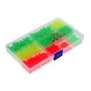 1000pcs Plastic Beads Oval/Round Soft Glow Fishing Beads Lures Tackle Eggs
