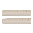 2 Pcs Guitar Slotted Nut For Acoustic Folk Guitar Parts Beige Color