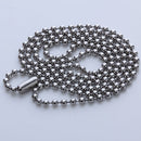 Silver Stainless Steel Ball Chain Necklace for Men Women Bead Chain 50cm