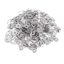 100 Pieces 3.2 x 1.5 cm Single Hole D Ring Picture Frame Hangers Hooks Wall Hangers Heavy Duty D Ring Picture Hangers