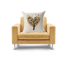 Home Bedroom Sofa Decor Throw Square Cushion Pillow Case Heart Shaped Tree Design Pillow Cover Cushion Cover Linen Pillowcase