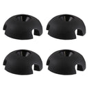 4 Pieces Plastic Deck Line Guide Slotted Round Out Fitting Replacement Kits For Kayak Canoe Sailing Rigging