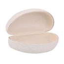 Portable Shell Eye Glasses Sunglasses Hard Case Box Storage Protector - White