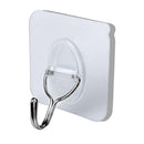 Wall Door House Home Plastic Small Self Adhesive Sticky Hooks Holder Clear