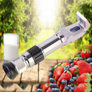 Professional Hand held Sugar Level Test Meter Brix/Salt Refractometer Range 0-80%