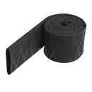 Non Slip Easy Use Textured X-Tube Heat Shrink Tubing Fishing Rod Sports Racquet Grips 22mm Black