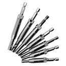 7 Pieces Door Lock & Hinge Drill Bit Set Self Centering For Wood Metal