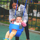 High Quality Children High Back Full Bucket Swing Seat with Metal Triangle Playground Backyard Outdoor Fun Toy Blue