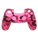 Anti-slip Silicone Cover Case Protection Sleeve for Sony PS4 Gamepad Grip Rose red
