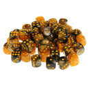 50x 12mm D6 Six Sided Acrylic Dice Die for Dungeons and Dragons RPG Coffee Black