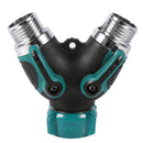 2 Nozzle Water Sprayer Lawn Grass Sprinkler Head Garden Watering Plastic