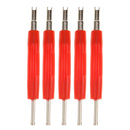 5pcs Car Bike Tyre Valve Core Remover Removal 2 Way Wrench Tool Key