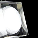 3W Acrylic Aluminium Crystal Highly Efficient Square Shaped Ceiling Lamp Bar Hall Restaurant Coffee Shop Hotel Theatre Supplies White