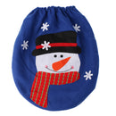 Sowman Pattern Christmas Toilet Seat Cover WC Bathroom Warmer Closestoo Xmas Home Decoration
