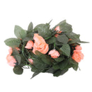Artificial Stimulation Rose Vine Home Garden Fences Gazebos Wedding Party Restaurant Decor Pack of 2PCS Pink