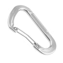 Aluminum Alloy D-Shape Outdoor Hiking Camping Carabiner Bottle Bag Keyring Hanging Snap Carabiner -Silver