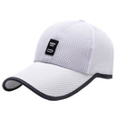 Men Women Fashionable Outdoor Sports Comfortable Wear Snapback Baseball Cap Outdoor Sports Mesh Hat White