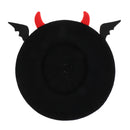 French Beret Hat Evil Bat Wings Fancy Dress Halloween Adult Kids Costume Cosplay Party Accessory