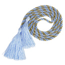 Adjustable Nylon Gold Thread Curtain Tiebacks Living Bedroom Hotel Restaurant Decor Blue + Gold PACK OF 2PCS