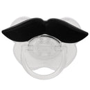 Novelty Mustache Beard Infant Baby Pacifier Silicone Dummy Nipples w/Back Cover