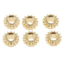 6Pcs Ratio 1:15 Guitar Instrument Replacement Tuners Tuning Pegs Key Machine Head Mount Hex Hole Gear