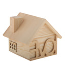 Kids Wooden House Money Bank Coin Money Saving Box Container Table Decor