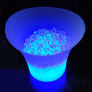 Blue Round Plastic 5L Ice Bucket Ice Container Ice Holder Wine Beer Cooler