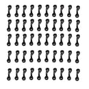 Pack of 50 Nylon Black Kayak Canoe Boat Deck Loops Pad Eye Kayak Accessories