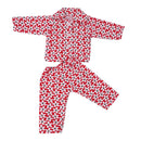 Lovely Pajamas Suit Nightgown Clothes For 18inch American Girl Doll For Journey Doll Sleeping Accessories Red