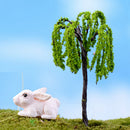 Pack of 5PCS Micro Landscape Decorations Mini Resin Ornament Garden DIY Tree Statue Home Garden Outdoor Decor Accessory