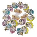 20 Piece Baby in Cradle Design Wooden Craft Pegs Clothes Paper Photo Card Hanging Clip