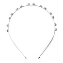 Women Jewelry Bridal Hair Accessory Crystal Silver Hair Hoop Tiara Headband