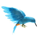 Artificial Bird Feathered Sparrow with Open Wings Home Garden Tree Decor