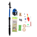 Fishing Kit, 1.5m Telescopic Fishing Rod and Reel Combos, Hooks Connector Tackle Kit, Seawater Freshwater Fishing Suits